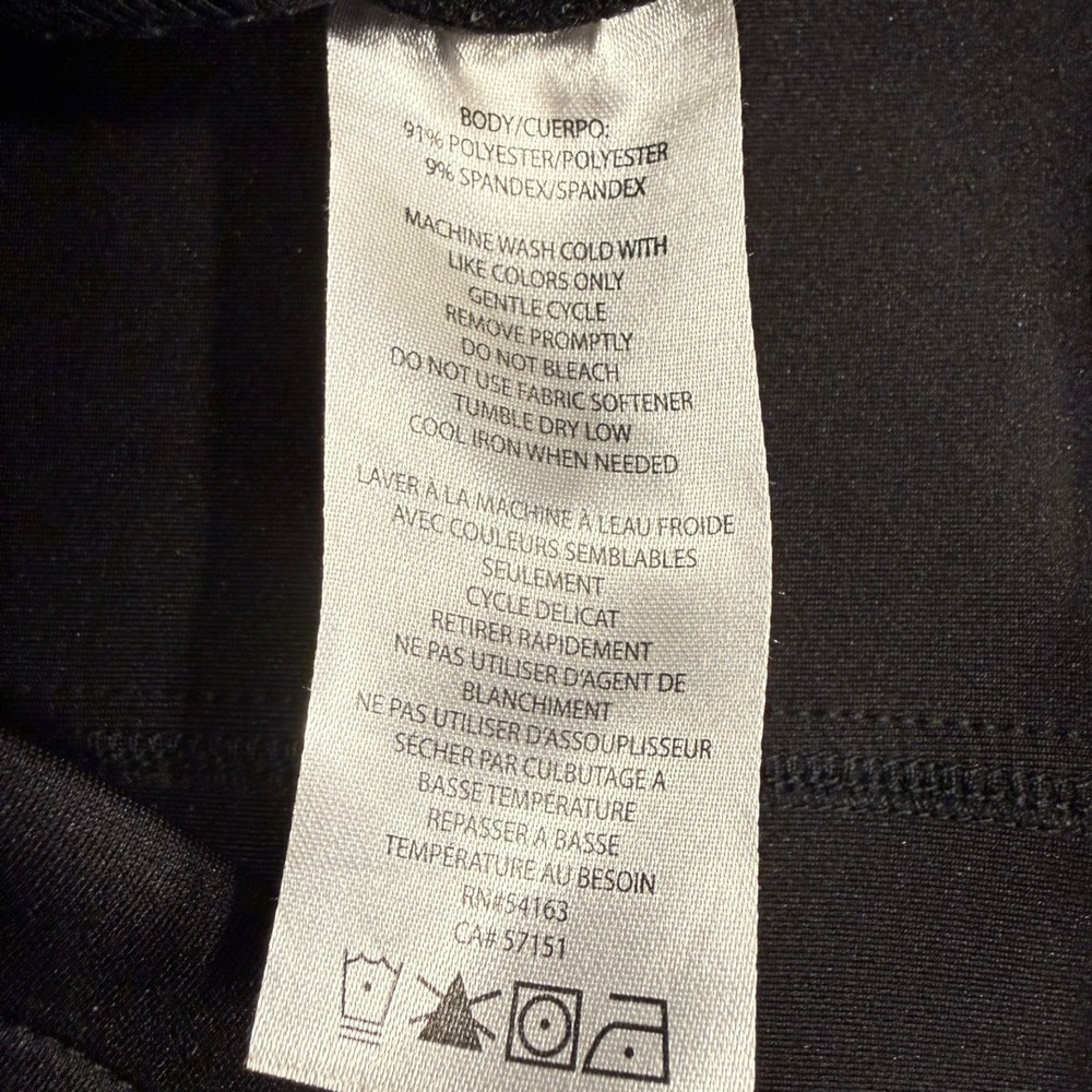 Marc New York Womens Black Asymmetrical Zip Moto Vest Stretch Size Medium - Picture 6 of 8